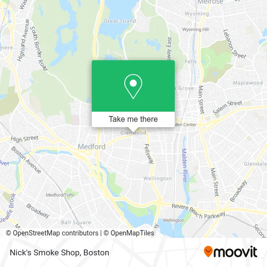 Nick's Smoke Shop map