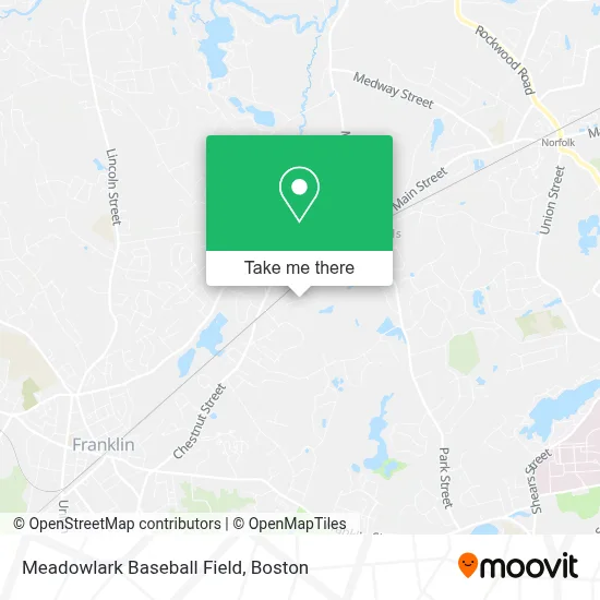 Meadowlark Baseball Field map