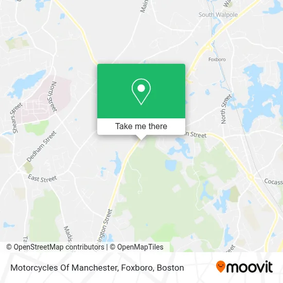 Motorcycles Of Manchester, Foxboro map