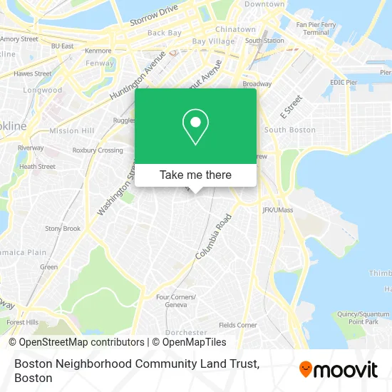 Boston Neighborhood Community Land Trust map