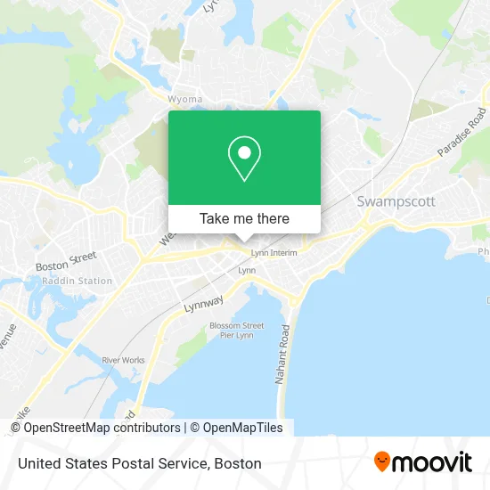 United States Postal Service map