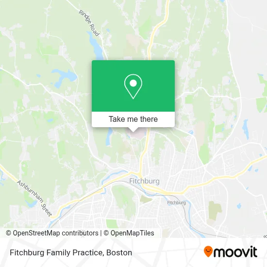 Fitchburg Family Practice map