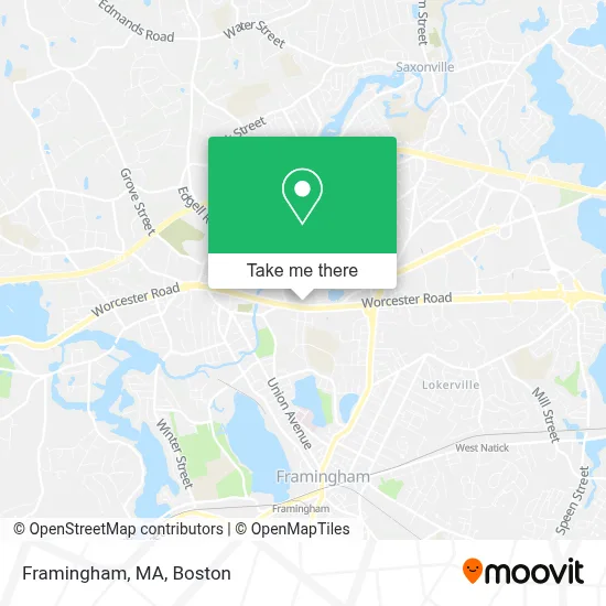 Framingham, MA map