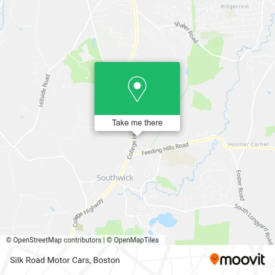 Silk Road Motor Cars map