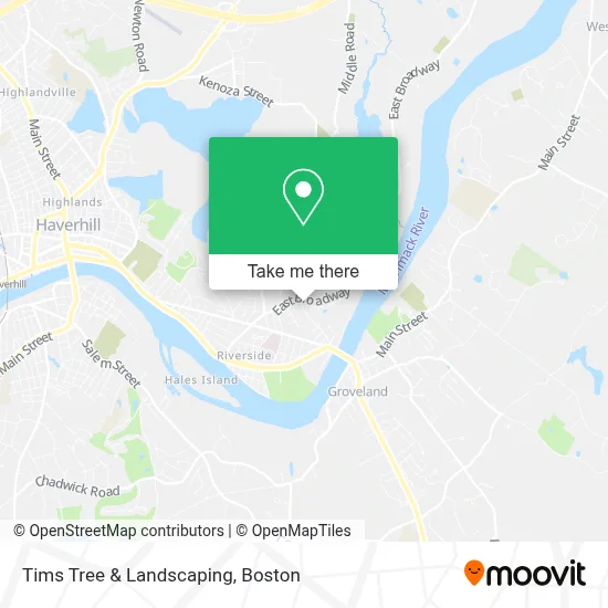 Tims Tree & Landscaping map