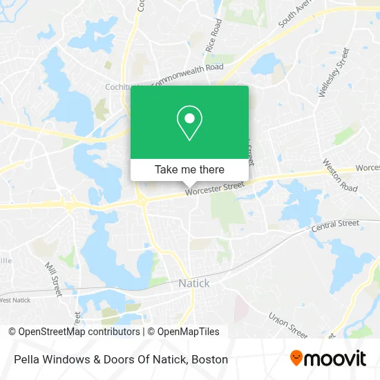 Pella Windows & Doors Of Natick map