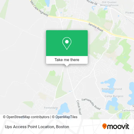 Ups Access Point Location map