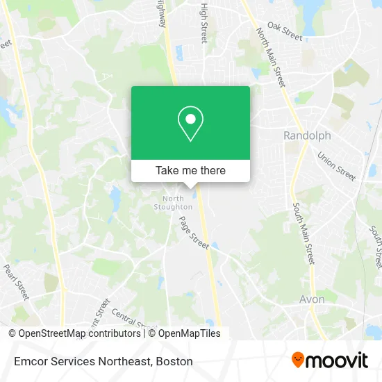 Emcor Services Northeast map