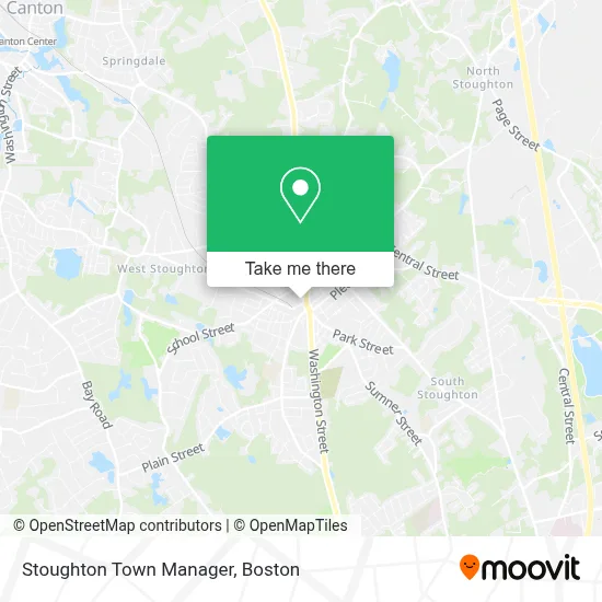 Stoughton Town Manager map