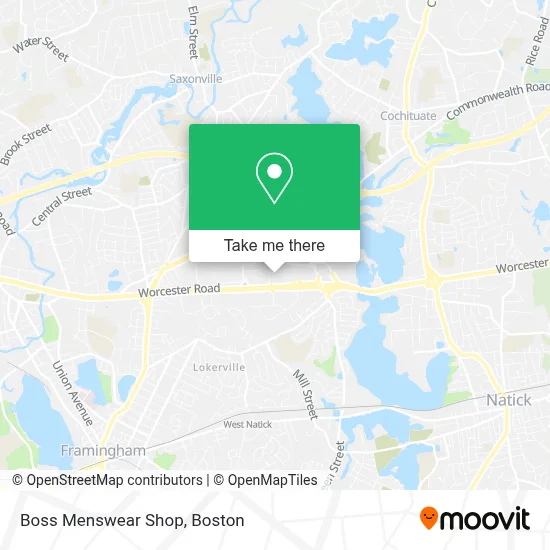 Boss Menswear Shop map
