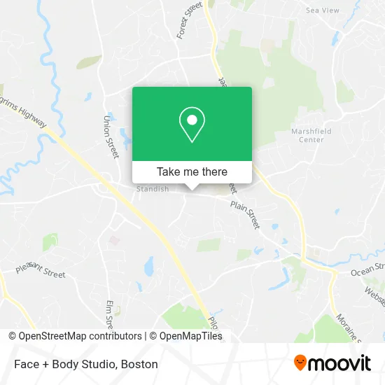 Face + Body Studio map
