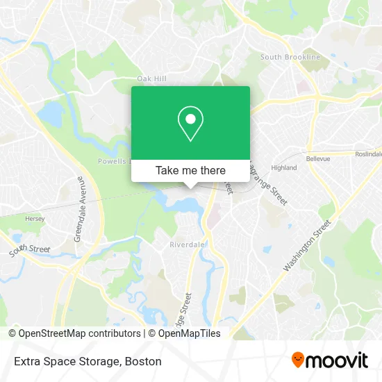 Extra Space Storage map