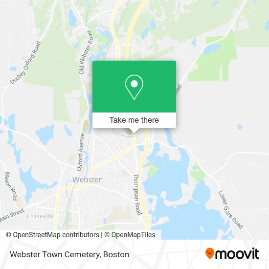 Webster Town Cemetery map