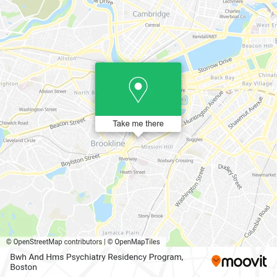 Bwh And Hms Psychiatry Residency Program map