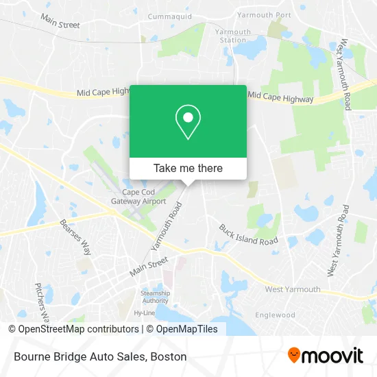 Bourne Bridge Auto Sales map