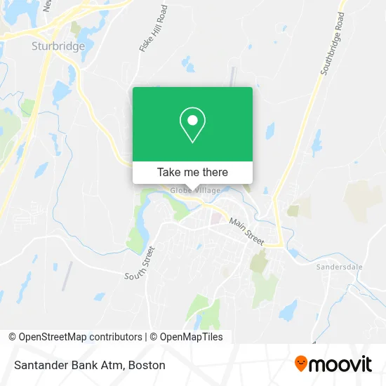 Santander Bank Atm map