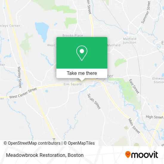 Meadowbrook Restoration map