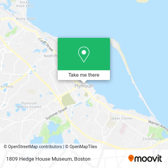 1809 Hedge House Museum map