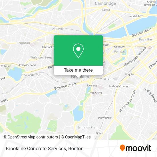 Brookline Concrete Services map