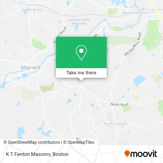 K T Fenton Masonry map