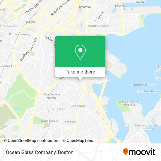Ocean Glass Company map