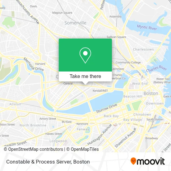 Constable & Process Server map