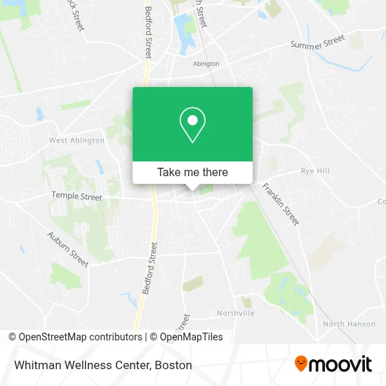 Whitman Wellness Center map