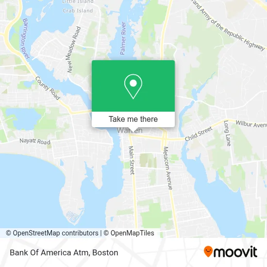 Bank Of America Atm map