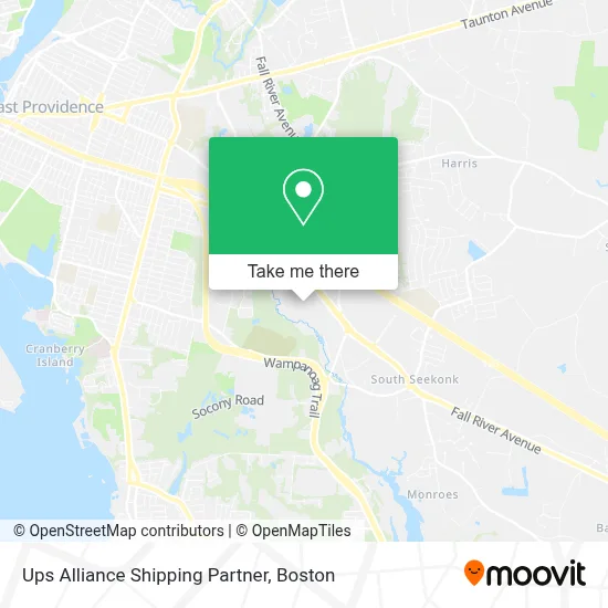 Ups Alliance Shipping Partner map
