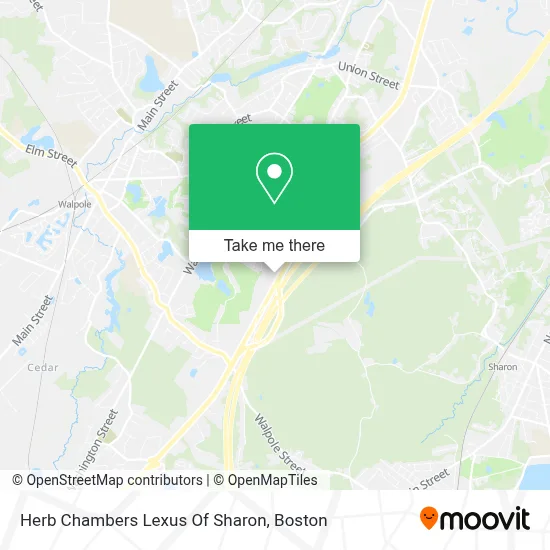 Herb Chambers Lexus Of Sharon map
