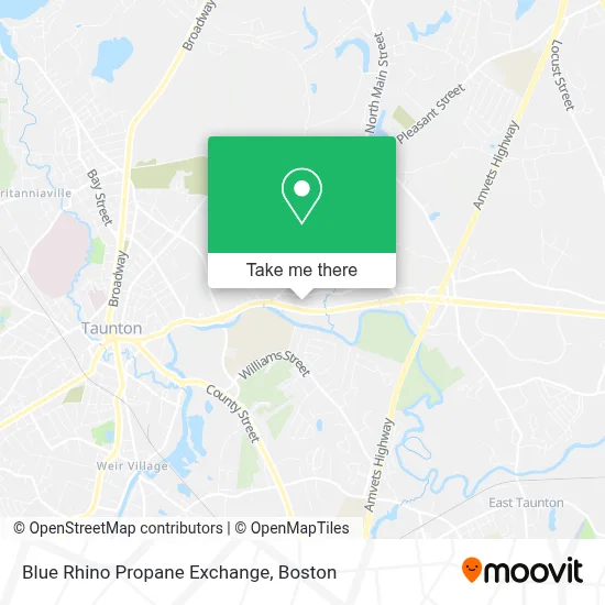 Blue Rhino Propane Exchange map
