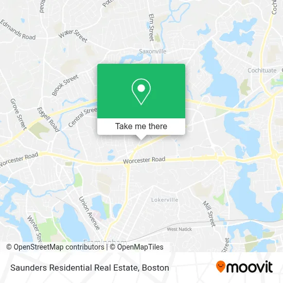 Saunders Residential Real Estate map