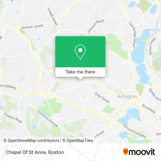 Chapel Of St Anne map