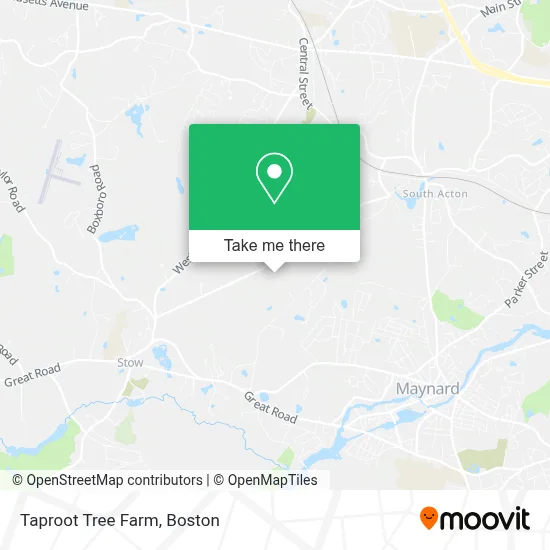 Taproot Tree Farm map