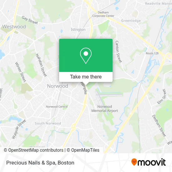 Precious Nails & Spa map