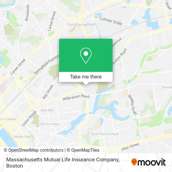 Massachusetts Mutual Life Insurance Company map
