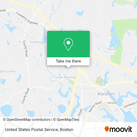United States Postal Service map