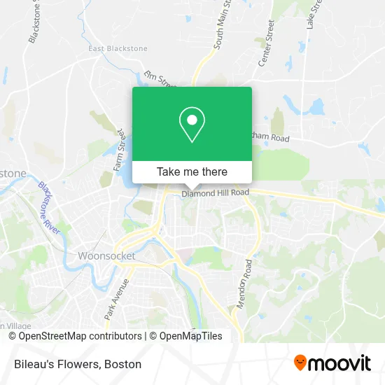 Bileau's Flowers map