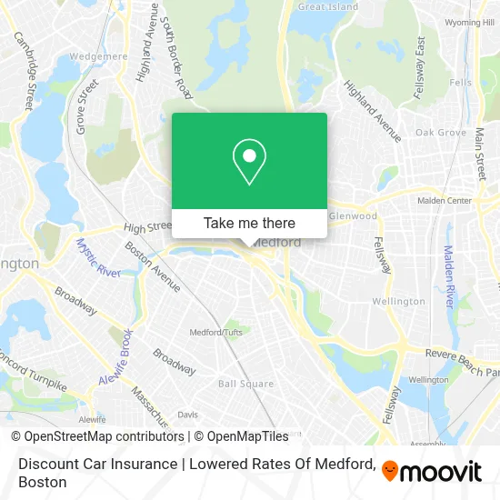 Discount Car Insurance | Lowered Rates Of Medford map