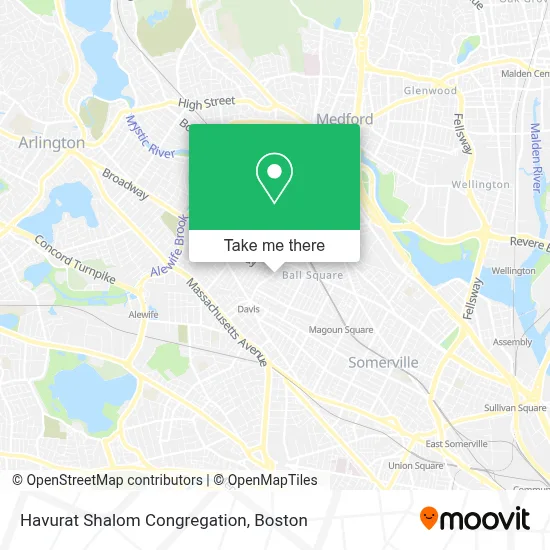 Havurat Shalom Congregation map