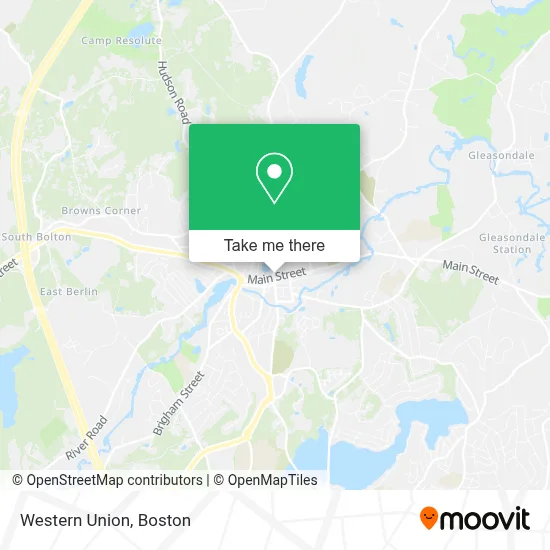 Western Union map