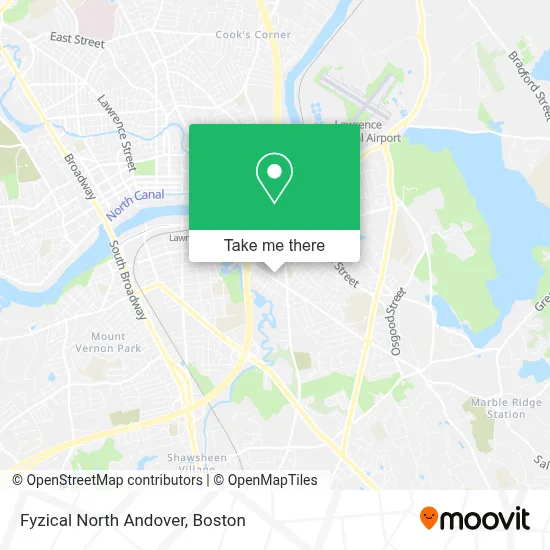 Fyzical North Andover map