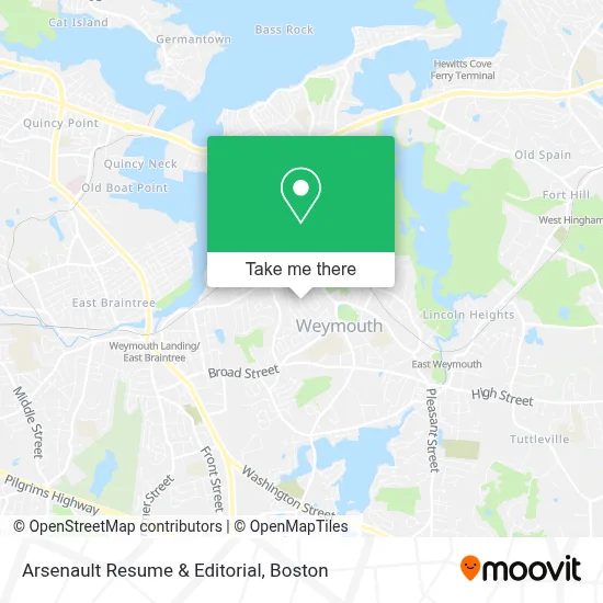Arsenault Resume & Editorial map