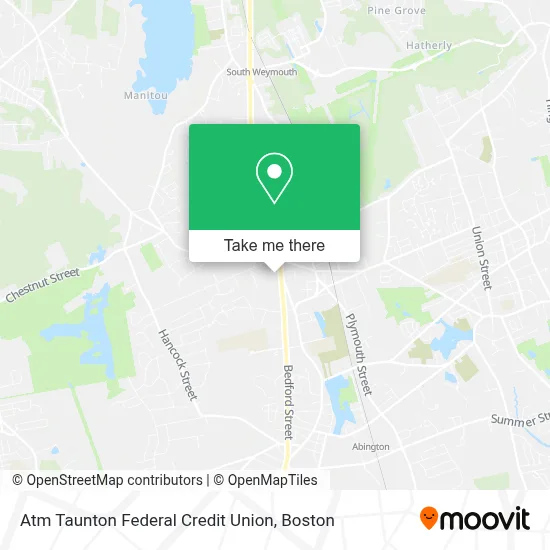 Atm Taunton Federal Credit Union map