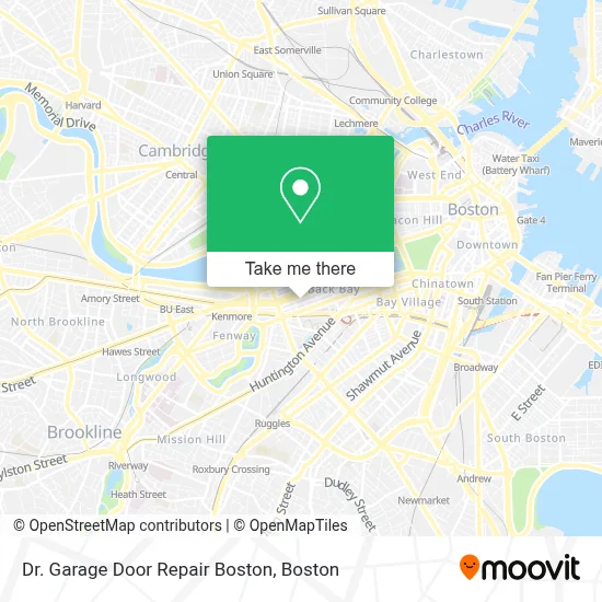 Dr. Garage Door Repair Boston map
