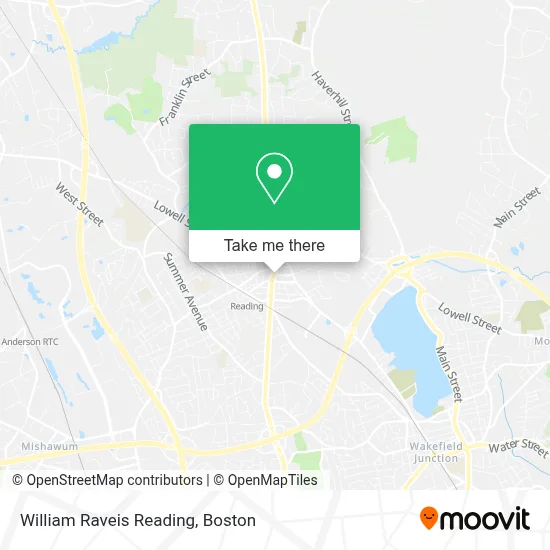 William Raveis Reading map