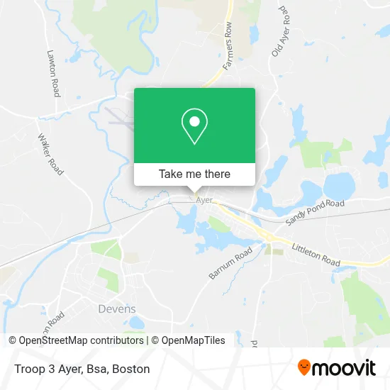 Troop 3 Ayer, Bsa map