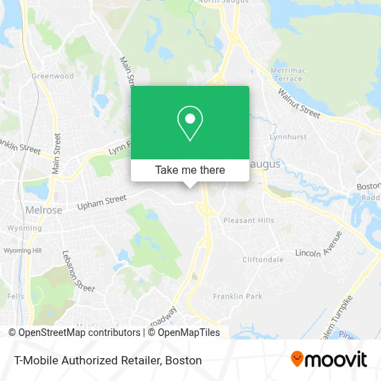 T-Mobile Authorized Retailer map