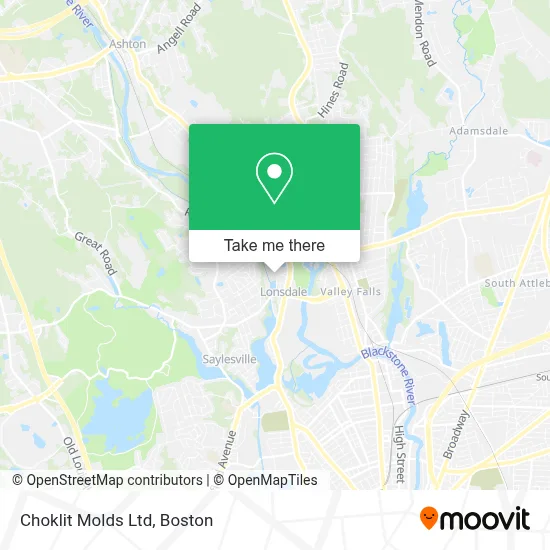Choklit Molds Ltd map