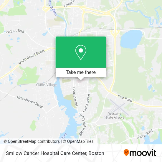 Smilow Cancer Hospital Care Center map